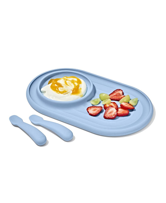 textured-suction-plate-and-spoons-set-3-piece-e1 tot_61177200_developmental-plate-2-spoon-set-dusk_macys_pdp_00_main.jpeg
